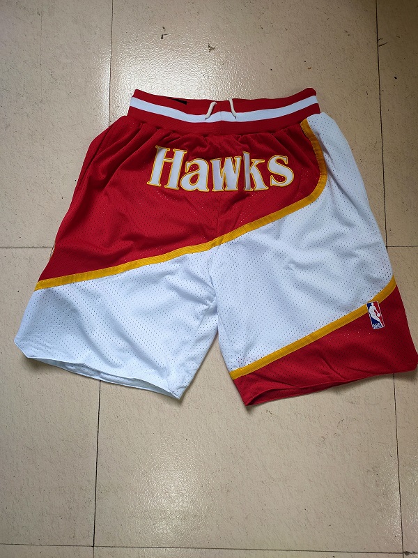 Men NBA 2021 Atlanta Hawks Red Shorts->atlanta hawks->NBA Jersey